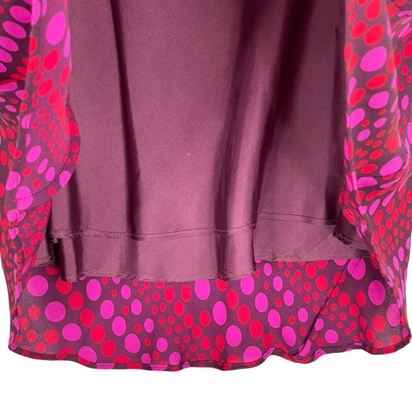 Boden Dress 12 LONG Vintage 90s Silk Maxi Slip Ruffle V Neck Sleeveless Pull On - Picture 7 of 12